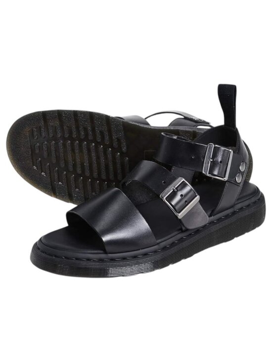Dr. Martens Gryphon Mens Gladiator Sandals Size 13 Black Leather Strappy Riveted